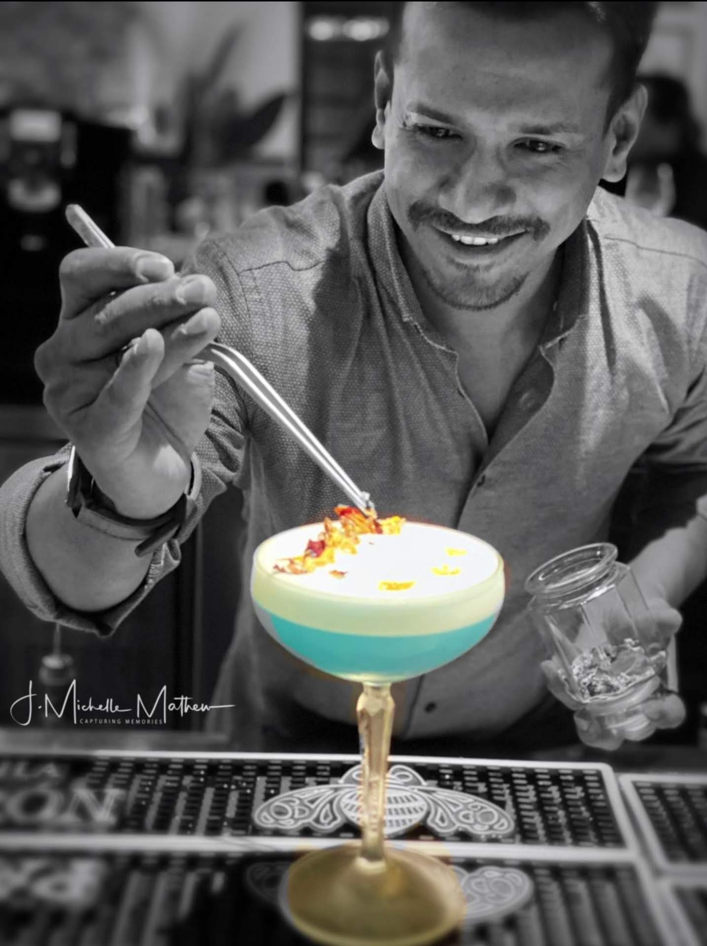 Cocktail on marble